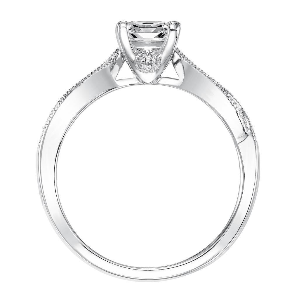 Cushion Solitaire Engagement Ring — alternate view