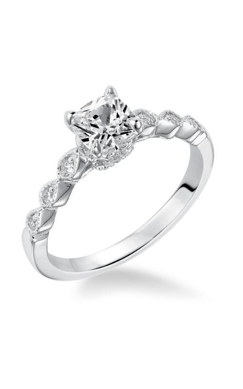 Cushion Solitaire Engagement Ring — SKU 31-877EUW