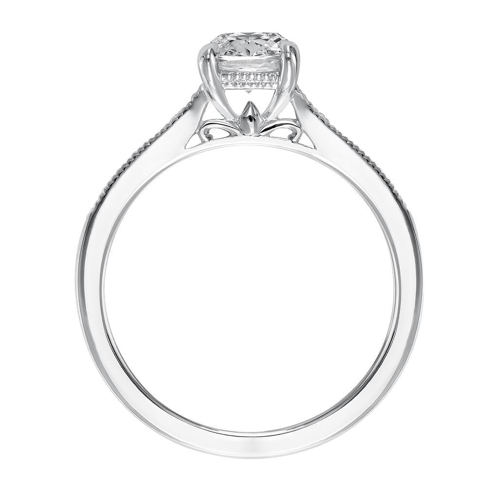 Cushion Halo Engagement Ring — alternate view