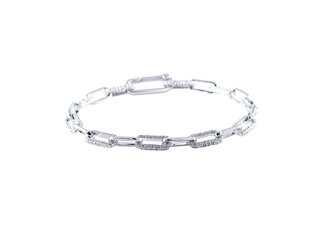 Premier Diamond Pave Link Bracelet