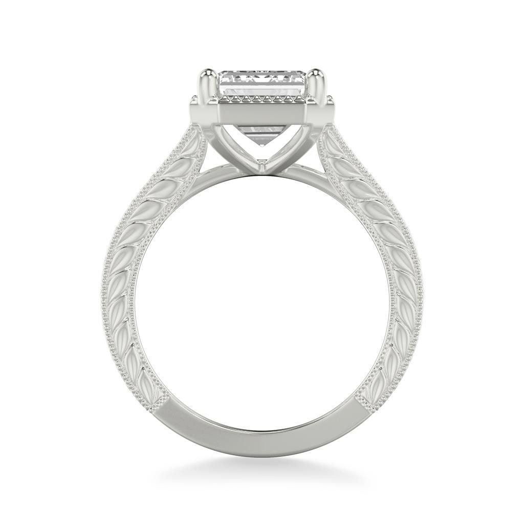 Emerald Cut Solitaire Engagement Ring — alternate view