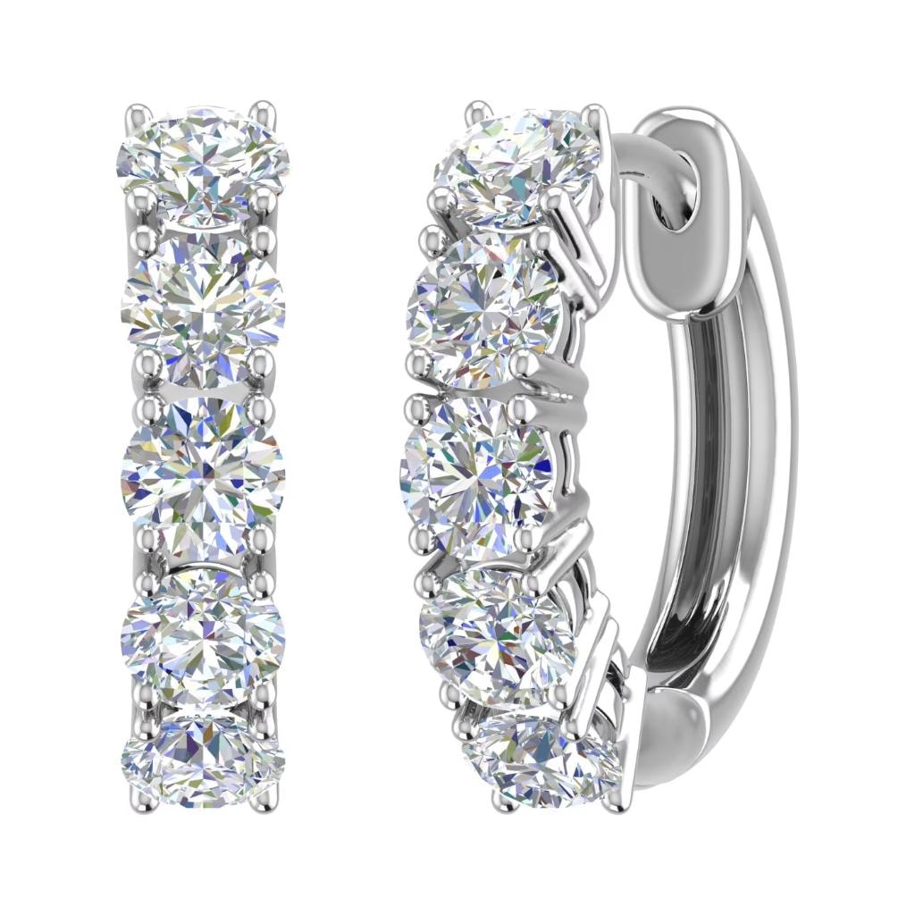 Premier Fine Jewelers Diamond Hoops