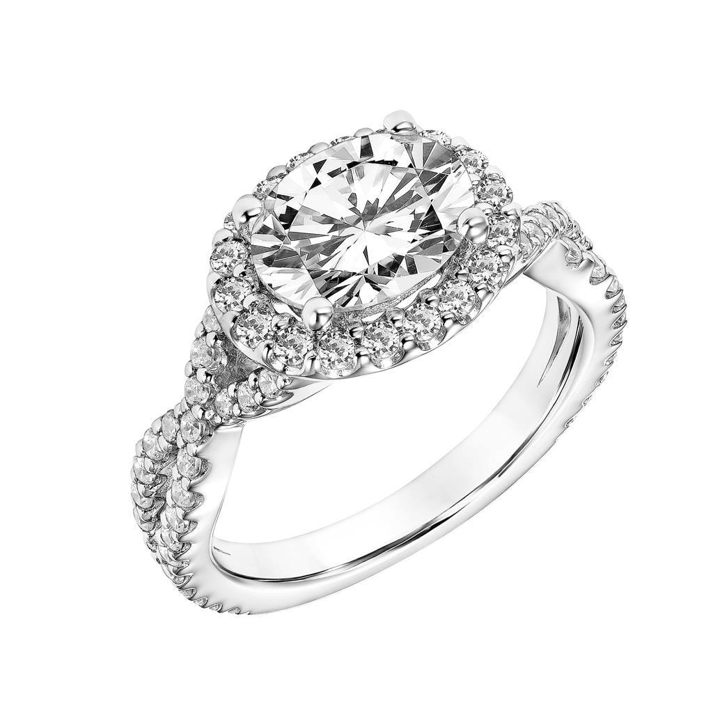 Oval Twisted Shank Engagement Ring — SKU 31-11050GVW
