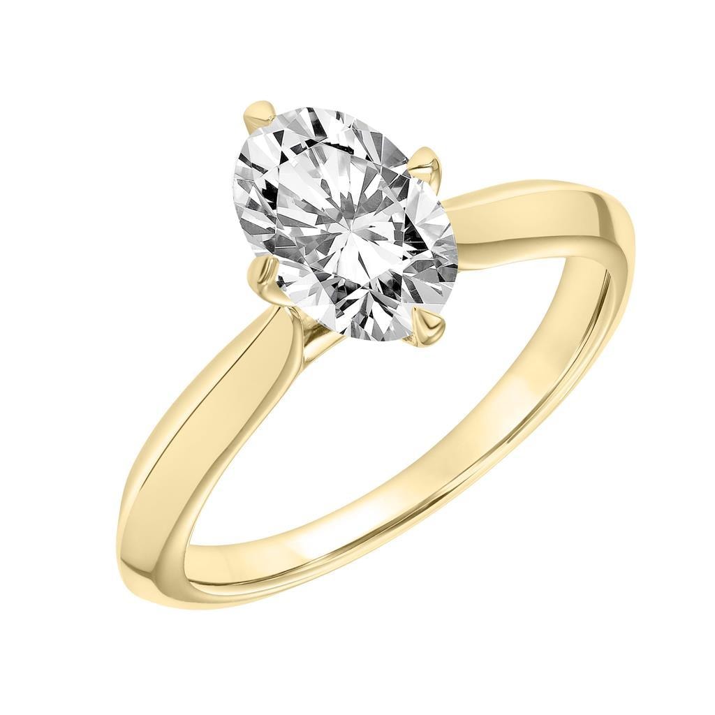Oval Solitaire Engagement Ring — SKU 31-12035GVY