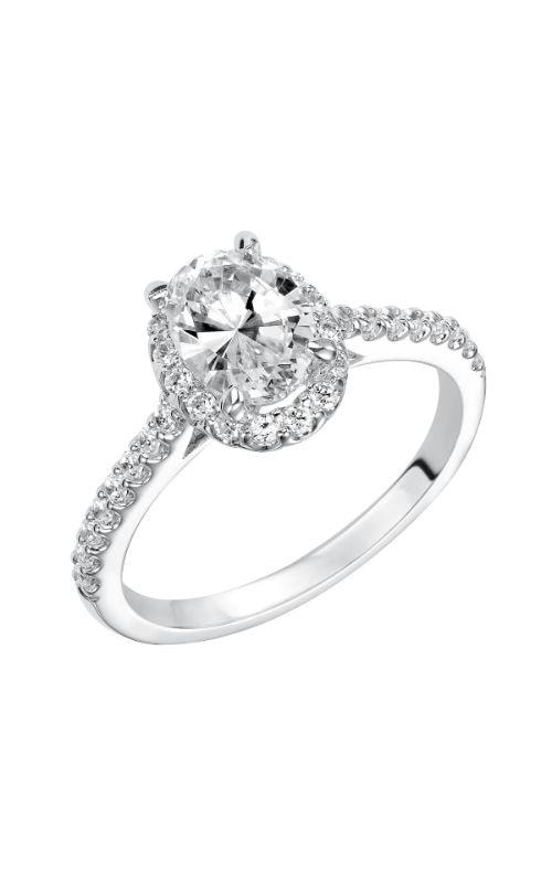 Oval Halo Engagement Ring — SKU 31-799EVW