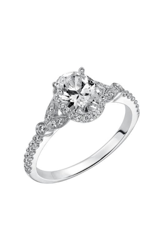 Oval Halo Engagement Ring — SKU 31-838EVW