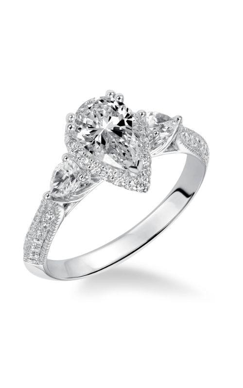 Pear Halo Engagement Ring — SKU 31-876EPW