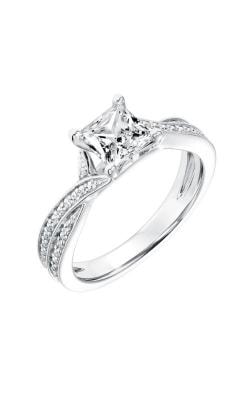 Princess Cut Contemporary Engagement Ring — SKU 31-11021ECW-E