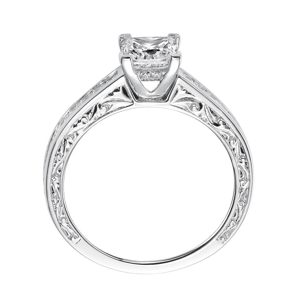 Princess Cut Vintage Engagement Ring — alternate view
