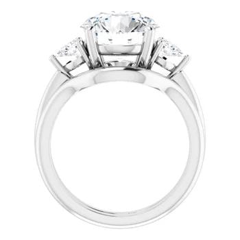 Stuller Round Brilliant Three Stone Ring — alternate view