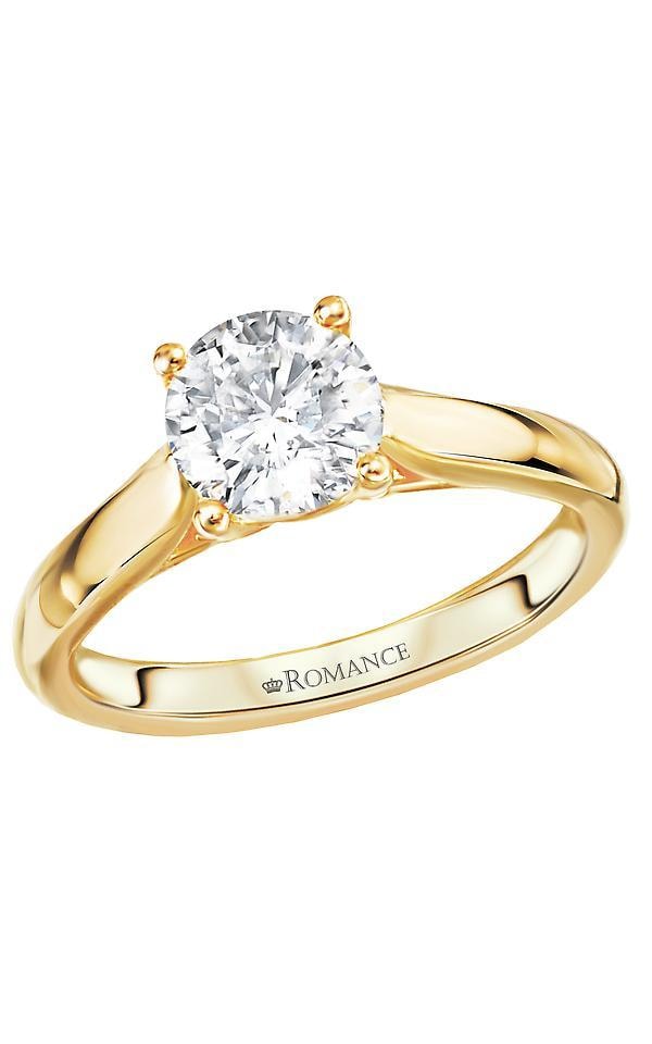 Romance Round Brilliant Solitaire Engagement Ring
