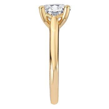 Romance Round Brilliant Solitaire Engagement Ring — alternate view
