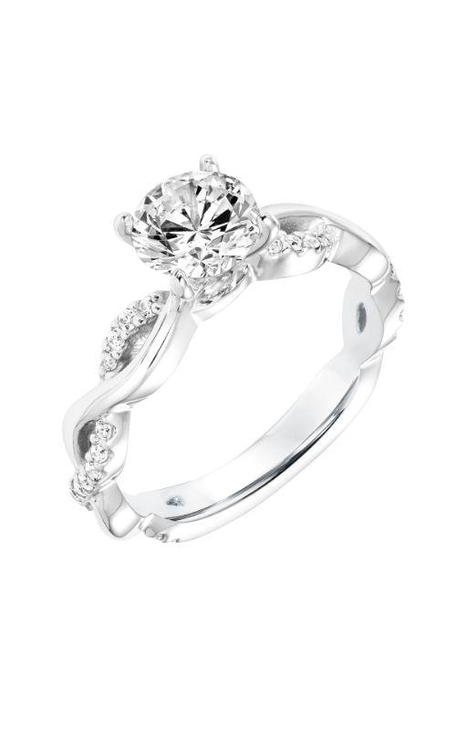 Round Brilliant Side Stone Ring — SKU 31-11023ERW