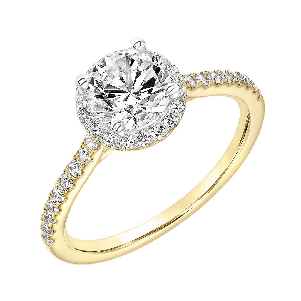 Round Brilliant Halo Engagement Ring — SKU 31-11104