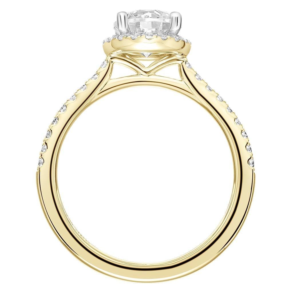 Round Brilliant Halo Engagement Ring — alternate view