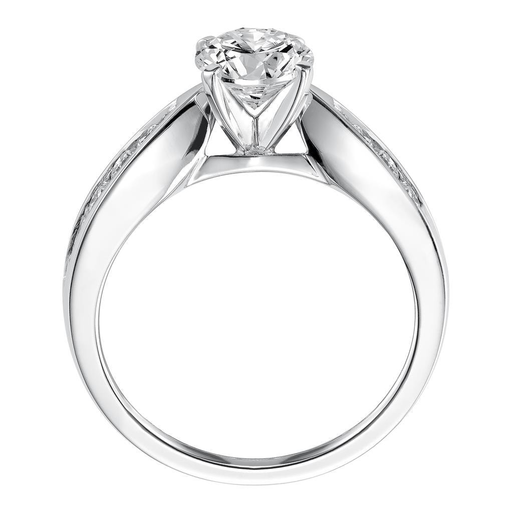 Round Brilliant Channel Set Ring — alternate view