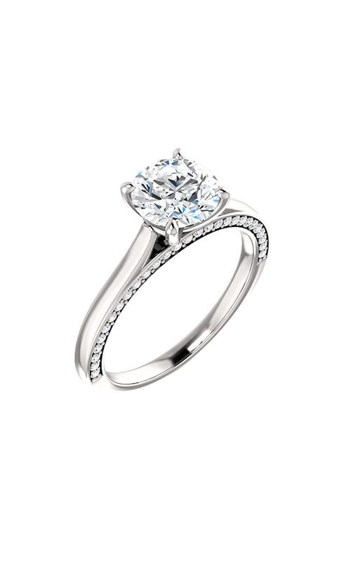 Stuller Round Brilliant Sidestone Ring