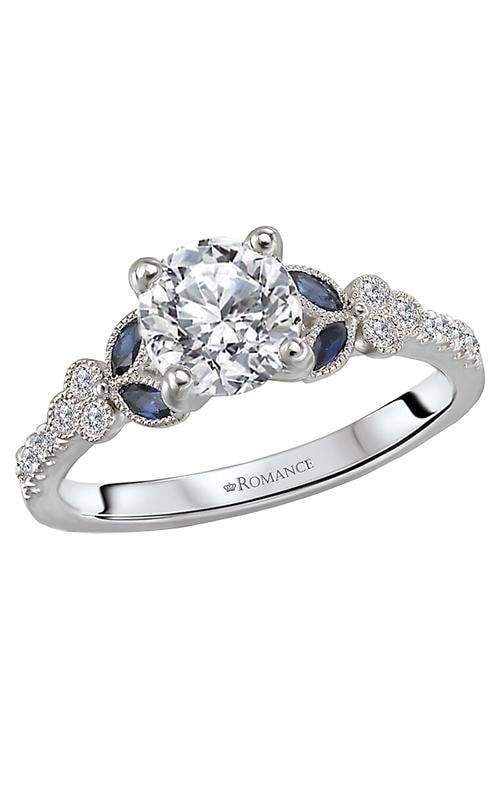 Romance Round Brilliant Milgrain Ring