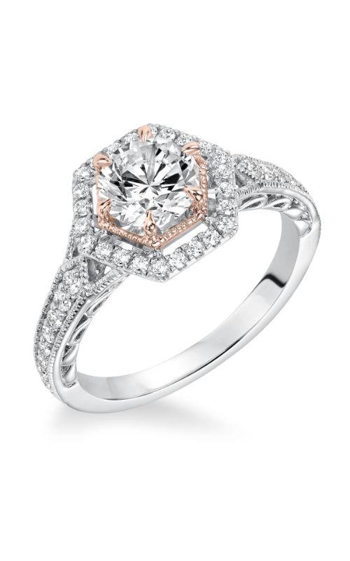 Round Brilliant Rose Gold Halo — SKU 31-925ERR