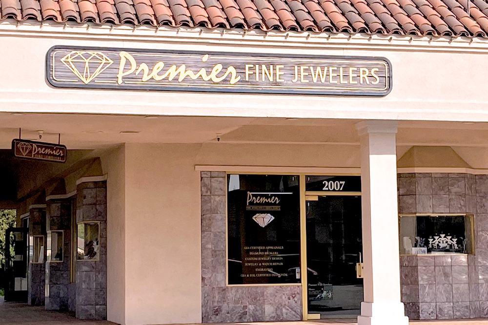 Premier Fine Jewelers storefront in Fresno, CA